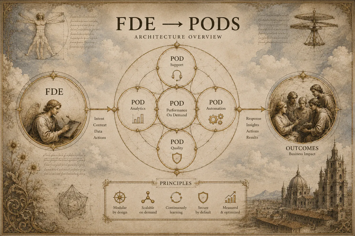 Schéma FDE → pods